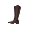 thumbnail image 2 of Sam Edelman Penny 2 Wide Calf Leather Riding Boot Dark Brown Basto Crust Leather, 2 of 6