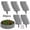 GRAY, variant on 30Pcs 9.84'' L x 9.06'' H Garden Edging Border Landscape Edging Lawn Garden Fence with Gloves Decorative Landscape Border Length Landscaping for Lawn Flower Bed Yard Gray