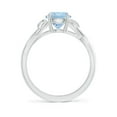 thumbnail image 2 of Angara Natural 1.12 Ct. Aquamarine Solitaire Ring in 14K White Gold for Women (Ring Size: 4.5), 2 of 10
