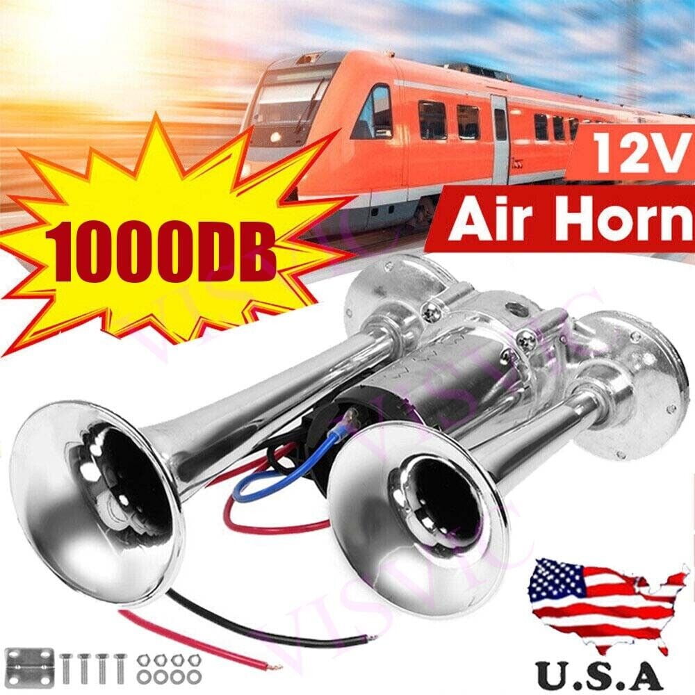 Air Train Horn Kit for Truck Car Super Loud 600DB 12V Electric Trains Horns USA