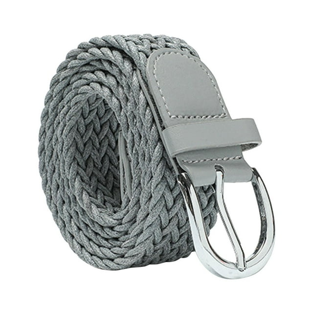 Ceinture à Moins de 10 $ Gris Femmes Mode Corde en Cire Ceinture pour Femmes Rétro Décorative Ceinture de Jeans Robe Boucle à Ardillon Ceinture Femmes