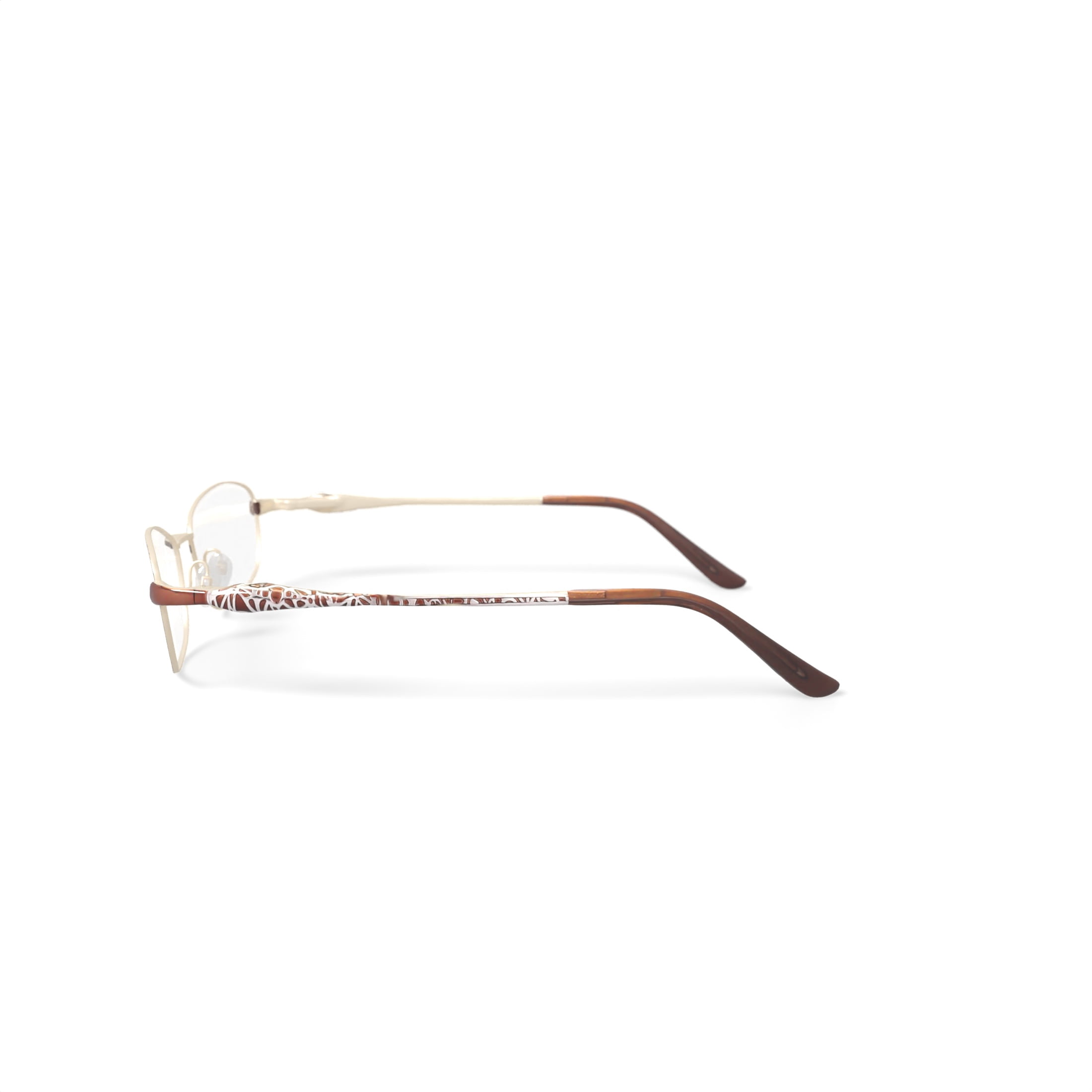 EasyClip Women’s S3209 Oval Prescription Eyeglasses with Case, Brown