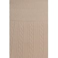 thumbnail image 6 of Sakkas Cable Knit Fleece Lined Leggings - Beige - Plus Size, 6 of 7