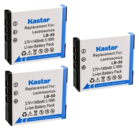 Kastar 3-Pack Battery Replacement for Lectrosonics LB-50 Battery  Lectrosonics SSM Transmitter & IFBR1B Receiver  IFBR1B Bodypack Receiver  Lectrosonics 40117 price history on PriceWatchPro