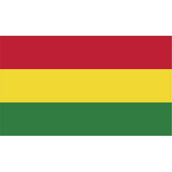 2-Pack Bolivia Flag Decal Sticker | 5-Inches By 3-Inches | Laminated Vinyl Decal | PDS391