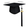 thumbnail image 5 of Dserhfy Unisex Matte Graduation Cap with 2026 Year Tassel Charm Adults Congrats Graduation Accessory for High School Bachelor Master, 5 of 8