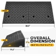 AINUO Rubber Curb Ramps, 7 Inch Lift Height, 4410LBS Load Capacity ...