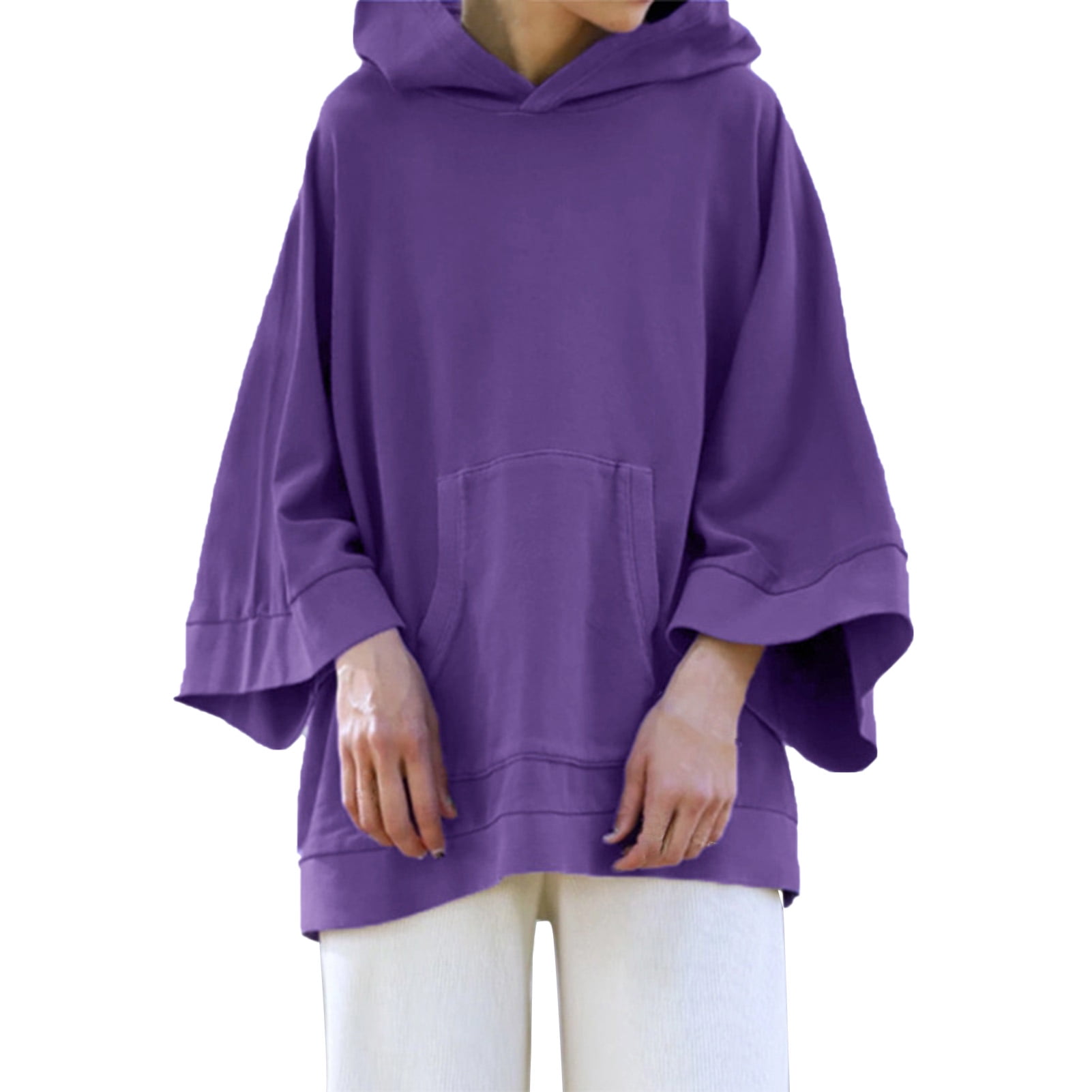 flare sleeve hoodie