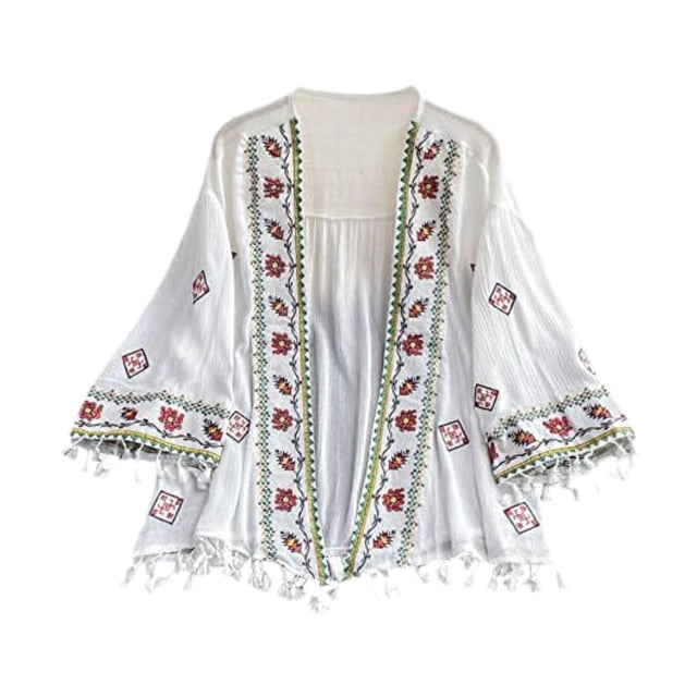 Mujeres Boho Cardigan Bohemian Femenino Kimono traje de baño para trajes de baño para trajes de baño