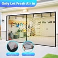 thumbnail image 3 of Garage door screen 167 feet, with retractable fiberglass mesh and heavy-duty weighted bottom edge magnetic screen door, easy assembly & through, hands-free operation with 40 magnets, suitable for dou, 3 of 4