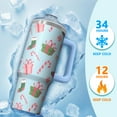thumbnail image 4 of 30oz Merry Christmas Tumbler with Straw and Handle, Cute Red Christmas Tree Stainless Steel Insulated Cup, 4 of 5