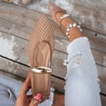 thumbnail image 2 of YOUYEDIAN Flat Shoes for Women Dress Non Slip Slip on Mary Jane Shoes Spring Fall Work Walking Shoes Trendy Closed Toe Orthopedic Shoes (Camel), 2 of 5