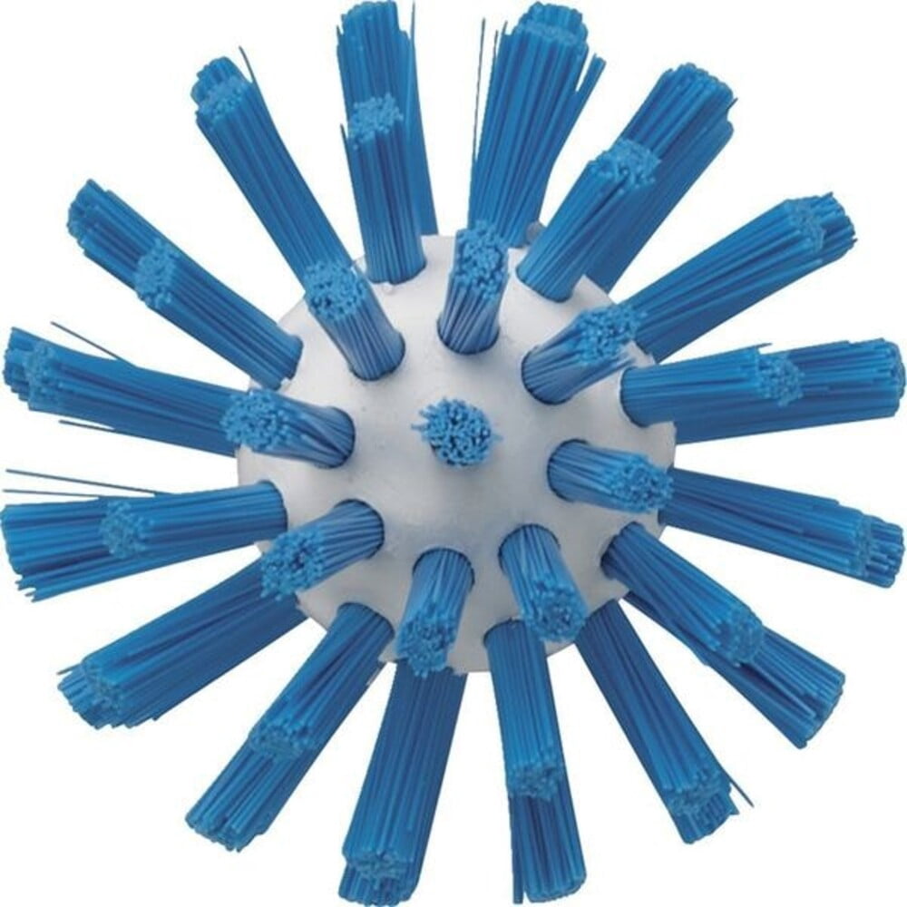 2 3/8 in W Tube and Pipe Brush, Stiff, Not Applicable L Handle, 5 1/2 in L Brush, Blue 5380633