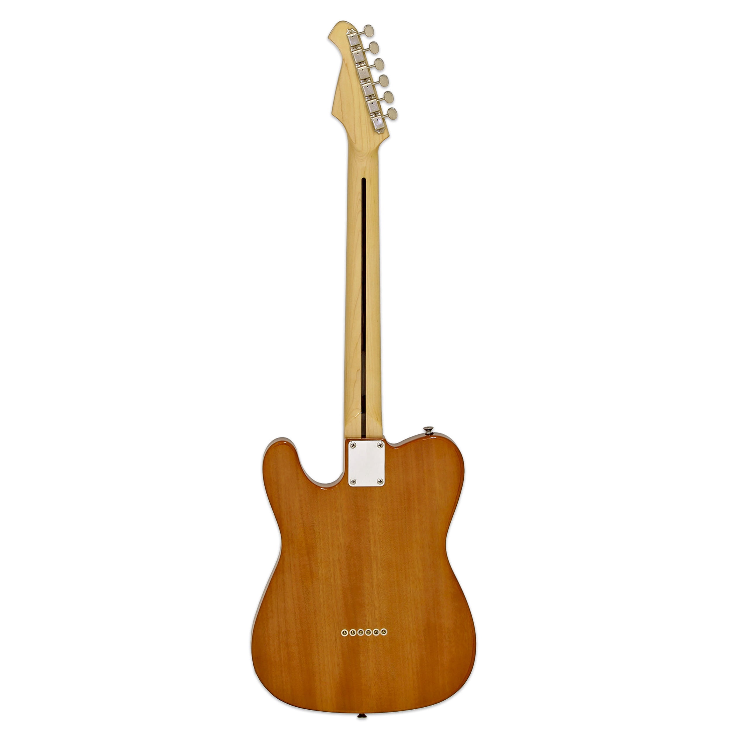 Aria Modern Classic Semi Hollow Tele Style Electric Guitar Natural