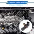 thumbnail image 2 of Sensor de posición del cigüeñal Unique Bargains para Honda Civic Hybrid, Hybrid-L 2012-2015 No.37500-RB0-006 1 Pc Negro Rojo, 2 of 6