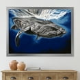 thumbnail image 3 of Designart 'Close Up Portrait Of A Humpback Whale' Nautical & Coastal Framed Art Print, 3 of 4