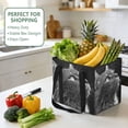 thumbnail image 4 of Collapsible Car Trunk Organizer with Handles 600D Oxford for Car Kitchen and Home Storage, Black and White Of Cats 13× 10.2×10.8inch, 4 of 6