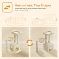 thumbnail image 5 of PAWZ Road Cat Tree 29.5" Sisal Cat Scratching Posts Tower Hammock Top Perch for Indoor Cats, Beige, 5 of 10