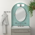 thumbnail image 3 of Gatco 4646 Glam Vanity Glass Shelf, Satin Nickel, 3 of 5