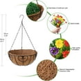 thumbnail image 5 of Artificial Daisy Flower in Basket, Hanging Flowers Basket Centerpieces, Outdoors & Indoors Flowers in Coconut Lining Hanging Baskets for The Decoration of Courtyard (Blend Color), 5 of 5