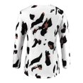 thumbnail image 3 of Celivon Womens Maternity Nursing Tops Long Sleeve Leopard Print Breastfeeding Shirt Flattering Comfy Pregnancy Clothes, 3 of 6