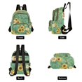 thumbnail image 2 of JIALIOU Mini Backpack Purse for Women Quilted Casual Daypack Small Travel Shoulder Bag, Bee Beehive Sunflower, 2 of 7