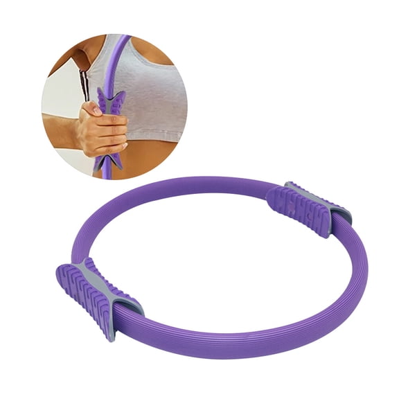 HEANUJJ 1Pack Fitness Circle Pilates Ring Purple Rubber For Exercise And Posture Correction
