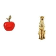 thumbnail image 1 of Escultura De Fruta De Cerámica Y Guepardo Dorado, Centro De Mesa Decorativo Para El Hogar, La Oficina, La Cafetería, La Sala De Estudio Y Las Vacaciones., 1 of 8