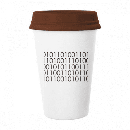 

Programmer Binary System World Mug Coffee Drinking Glass Pottery Cerac Cup Lid