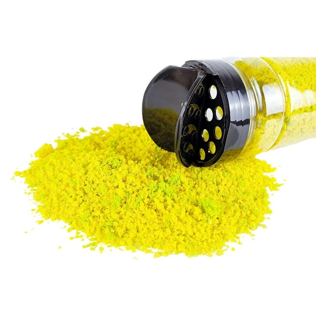 TISHITA Poudre d'Arbre Miniature 520ml Modèle de Chemin de Fer Kit de Construction de Jardin Poudre Feuillage Jaune