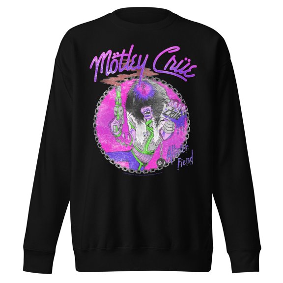 Motley Crue Purple - Small Allister Jumbo Print Unisex Sweatshirt - Black - Small