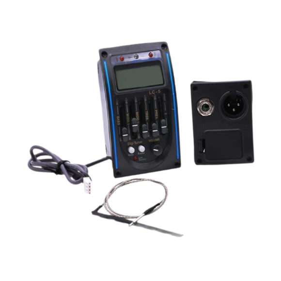 Xuanheng Guitar Preamp Piezo Tuner Pickup Quick Installation 5 Band EQ Pickup for Electric Guitar
