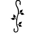 thumbnail image 4 of Village Wrought Iron SH-D-76 Leaf S-Hook - Noir, 4 of 4