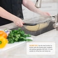 thumbnail image 5 of Stainless Steel Colander, Over Sink Fine Mesh Strainer with Extendable Handles for Pasta, Vegetables, and Fruits, 5 of 6