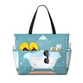 thumbnail image 1 of Easygdp Bathtub with Soap Bubbles Bolsa de Viaje de Playa de Gran Capacidad, Bolsa Tote Perfecta para la Playa, Escapadas de Fin de Semana y Viajes, 1 of 7