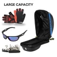 thumbnail image 4 of Grey Pattern 2 Bicycle Handlebar Bag with Touchscreen Window, Dual Zippers, Reflective Strips, Sunshade & Earphone Jack - PVC Material, Easy Mount Adjustable Straps for Cycling Enthusiasts, 4 of 7