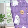 thumbnail image 4 of Yayeee Window Curtains Light Filtering 63"x42" Grommet Panel Pair Home Living Room Decor, Halloween Purple Ghosts, 4 of 7