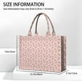 thumbnail image 3 of Large Capacity Tote Bag,Pink Christmas Gingerbread Pattern Handbag Fashion Luxury Tote Bag,15.7"x13"x 5.1" Inches,Laptop Compatible, 3 of 6