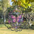 thumbnail image 4 of Outdoor Butterfly Decorations - Birthday Gifts for Women Mom Grandma, Butterflies Hanging Wind Spinner 12 inch 3D Wind Sculptures for Garden Decor for Outside, Patio, Yard, Outdoor, 4 of 5
