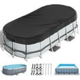 thumbnail image 5 of yaaqii Oval Pool Cover with Accessories For Above Ground Pool Weather Resistant, 5 of 5