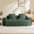 thumbnail image 3 of Jopath 78" Sofa Couch for Living Room,Sofa Velvet Deep Seat Couch with Wide Armrest,Green, 3 of 14