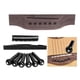 thumbnail image 4 of 2x De Reparación De Guitarra Acústica Puente De Guitarra Con 6 Pines Clavijas Tuerca Sillín 2 piezas Yuyangstore Puente de guitarras, 4 of 8