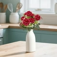 thumbnail image 6 of ERTZAE Artificial Hydrangea Flowers,Patio Hydrangea Bouquets,Living Space Floral Decor,7-Head Artificial Hydrangea & Eucalyptus Bouquet,Blue 14.6-Inch Faux Flowers for Wedding,Home Centerpiece, 6 of 9