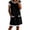 Black, variant on Women's Casual Short Sleeve Tunic Dress with Pockets Loose Fit Shift Dress Pull on Comfortable Lightweight Soft Breathable for Daily Wear Spring Summer