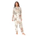 thumbnail image 2 of FORMRS Onesies Pajama for Adults Unisex Hoodie Winter Jumpsuit One Piece Sleepwear, Sizes S-2XL, Lace and Floral, 2 of 7