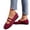 Wine, variant on Oyedens Ballet Flats Women Knit Breathable Low Heels Wedge Slip On Loafers Boat Shoes Low Top Fashion Sneakers Dress Shoes