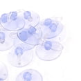 thumbnail image 3 of Unique Bargains 12 Pcs 40mm Home Bathoom PVC Clear Blue Plastic Suction Cup Hook, 3 of 5