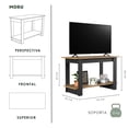 thumbnail image 3 of Mueble para tv MORU STREAM Latte y Negro Mueble para sala mesa tv centro de entretenimiento minimalista, 3 of 8