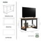 thumbnail image 3 of Mueble para tv MORU STREAM Latte y Negro Mueble para sala mesa tv centro de entretenimiento minimalista, 3 of 8