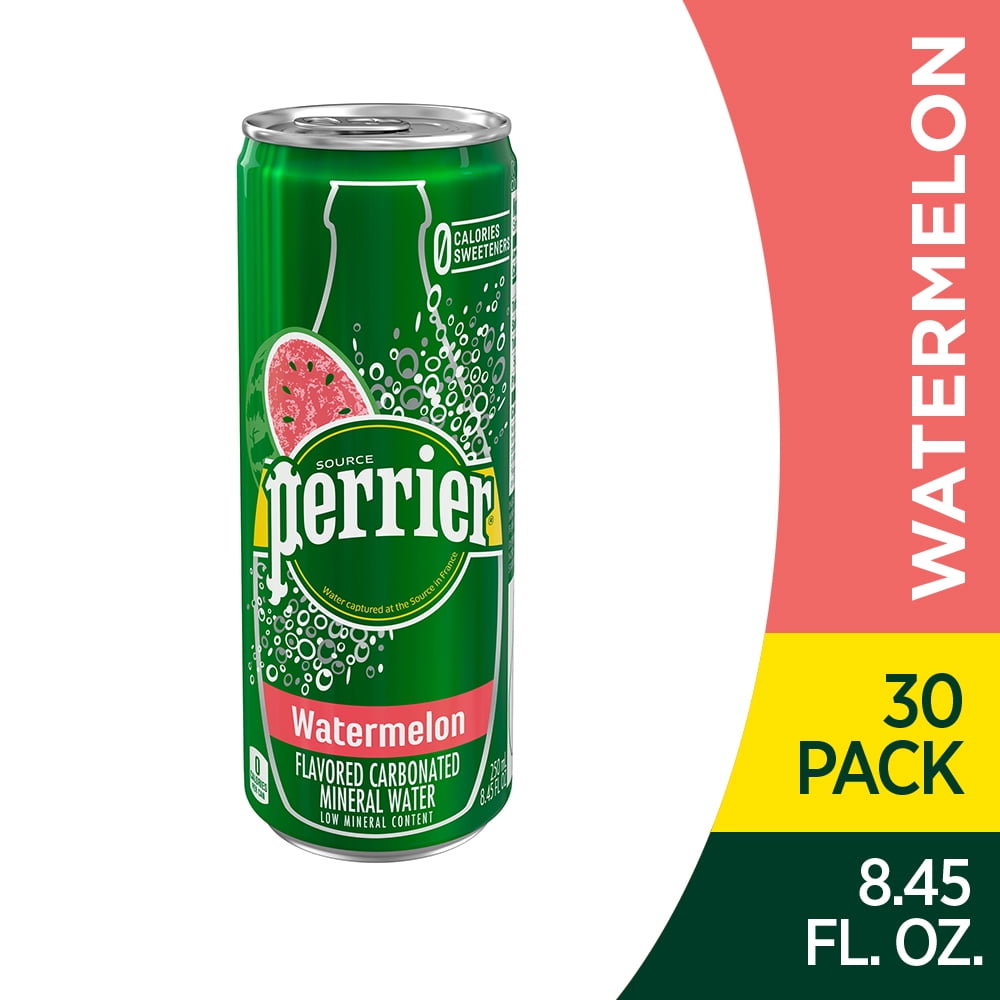 Perrier Watermelon Flavored Carbonated Mineral Water, 8.45 fl oz. Slim